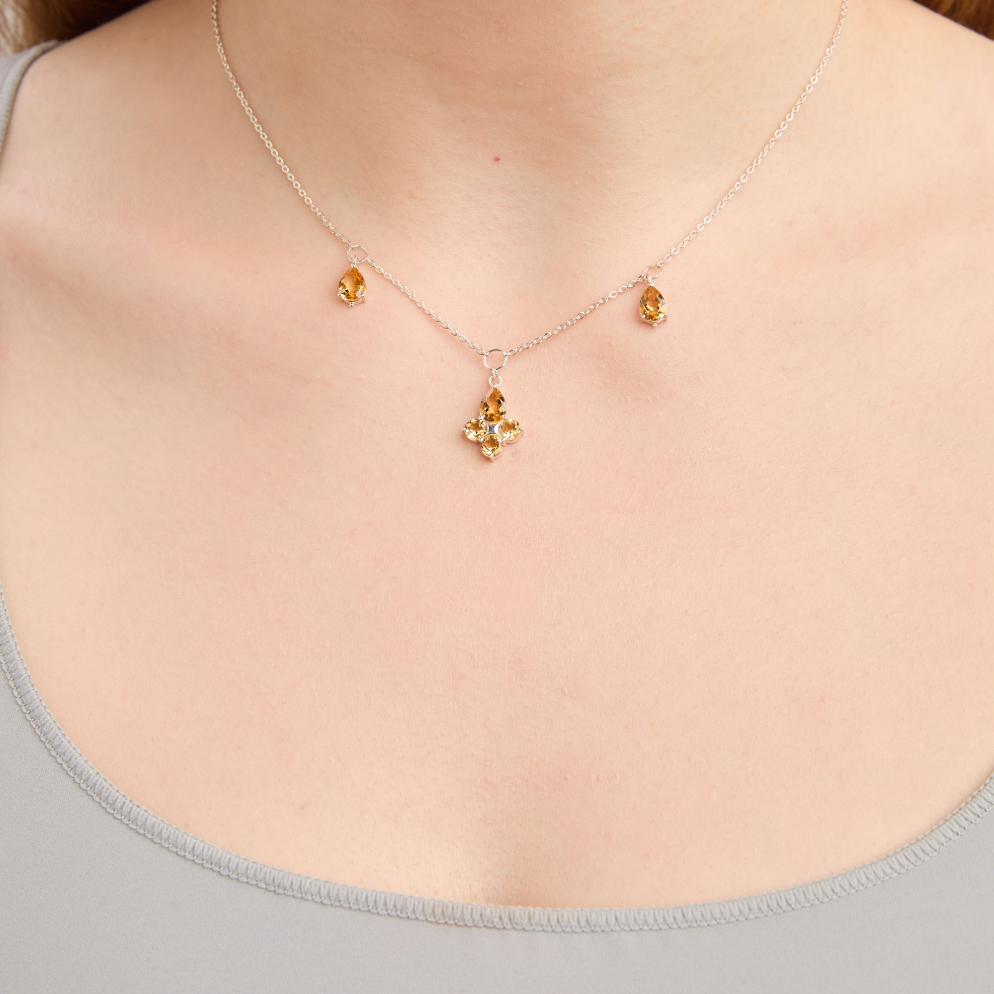 INFANTA Чокер Principessa Giglio с цитринами