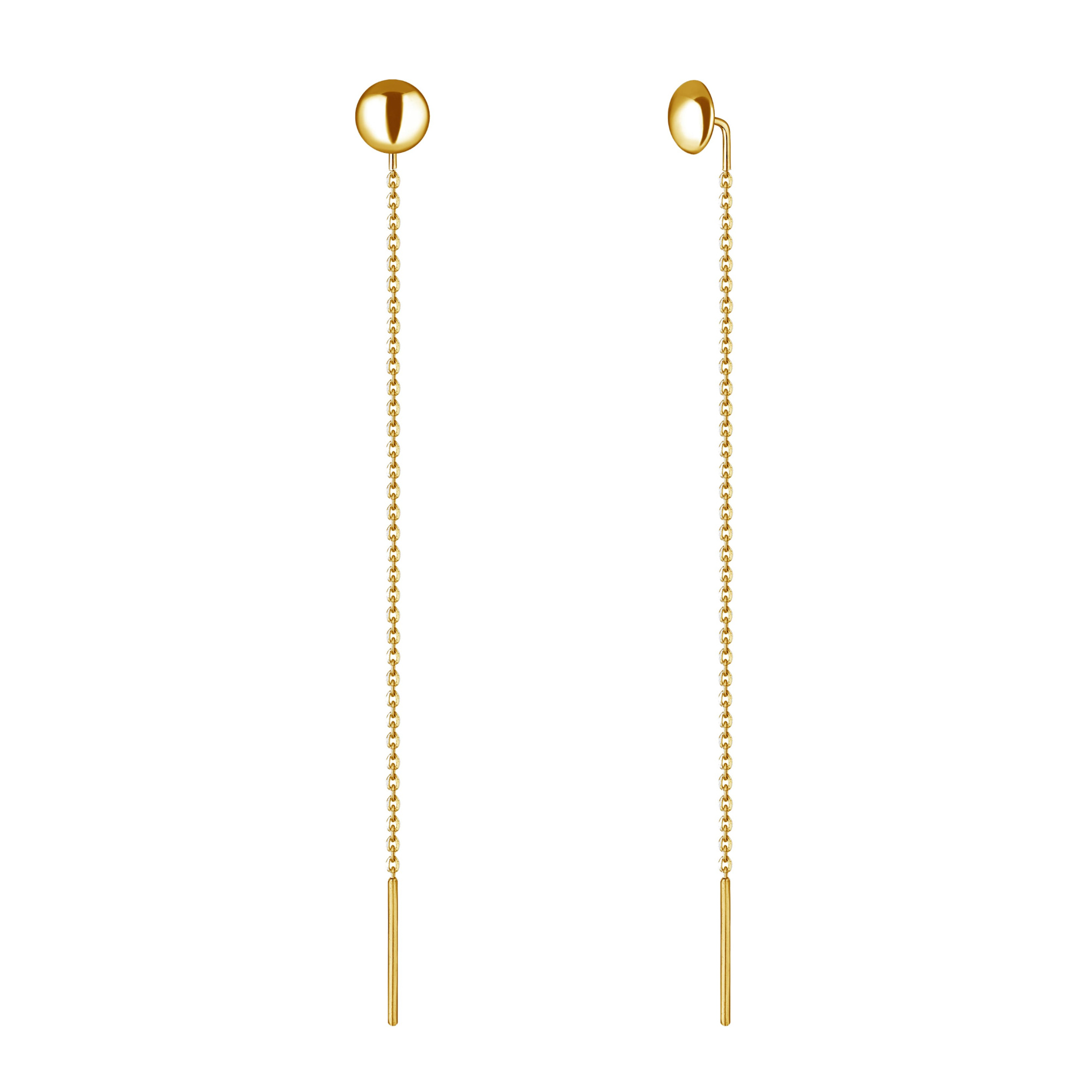 INFANTA Серьги-протяжки Lente 100 позолота
