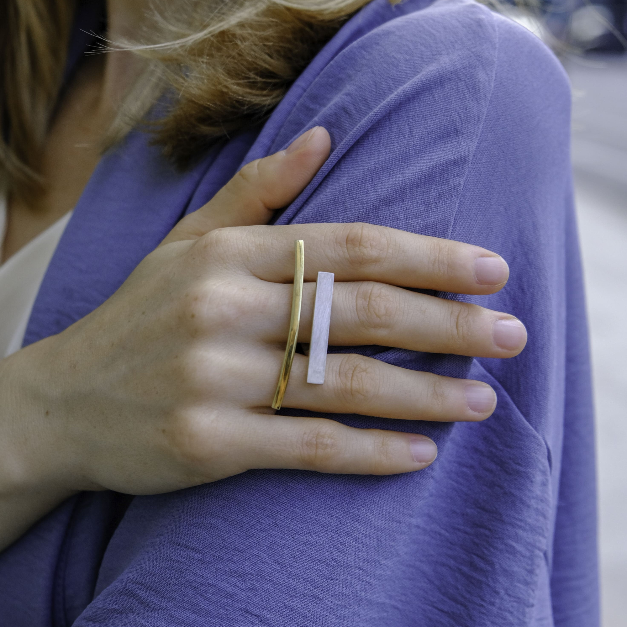 EKATERINA TOLSTAYA Кольцо Две черты