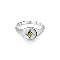 INFANTA Кольцо печатка Principessa Sigillo с цитрином