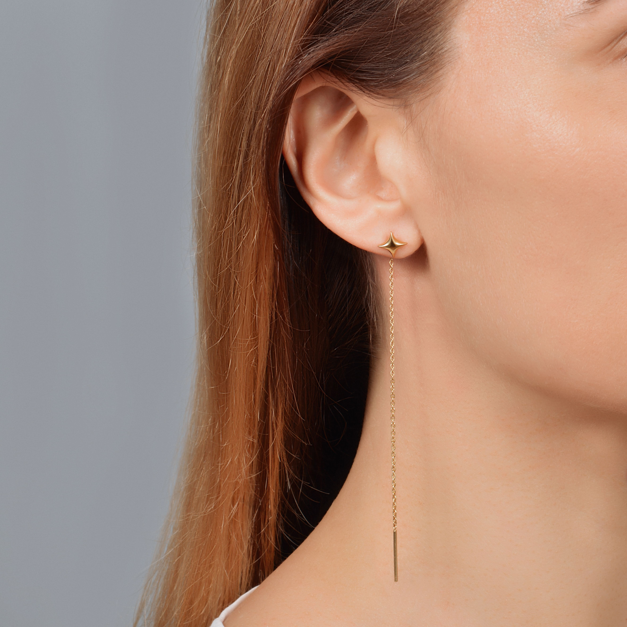 INFANTA Серьги-протяжки Stella 100 позолота