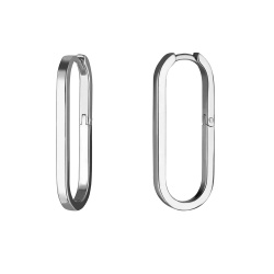 INFANTA Серьги овальные Base 8 на 24 серебро