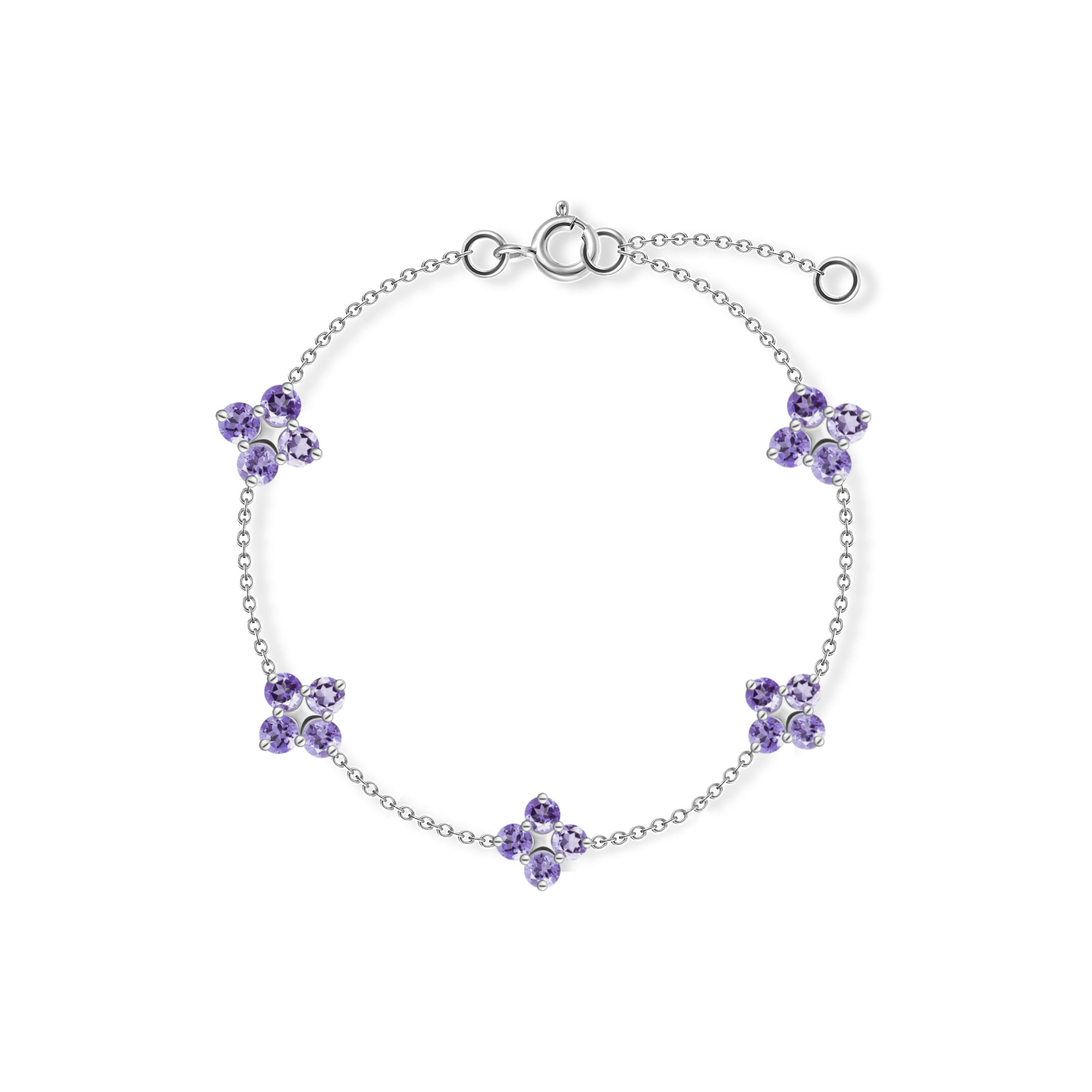INFANTA Браслет Principessa Cinque с аметистами