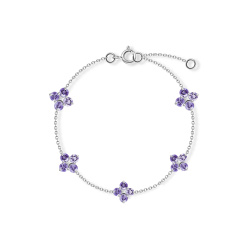 INFANTA Браслет Principessa Cinque с аметистами