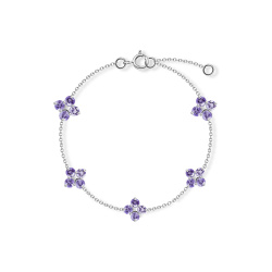 INFANTA Браслет Principessa Cinque с аметистами