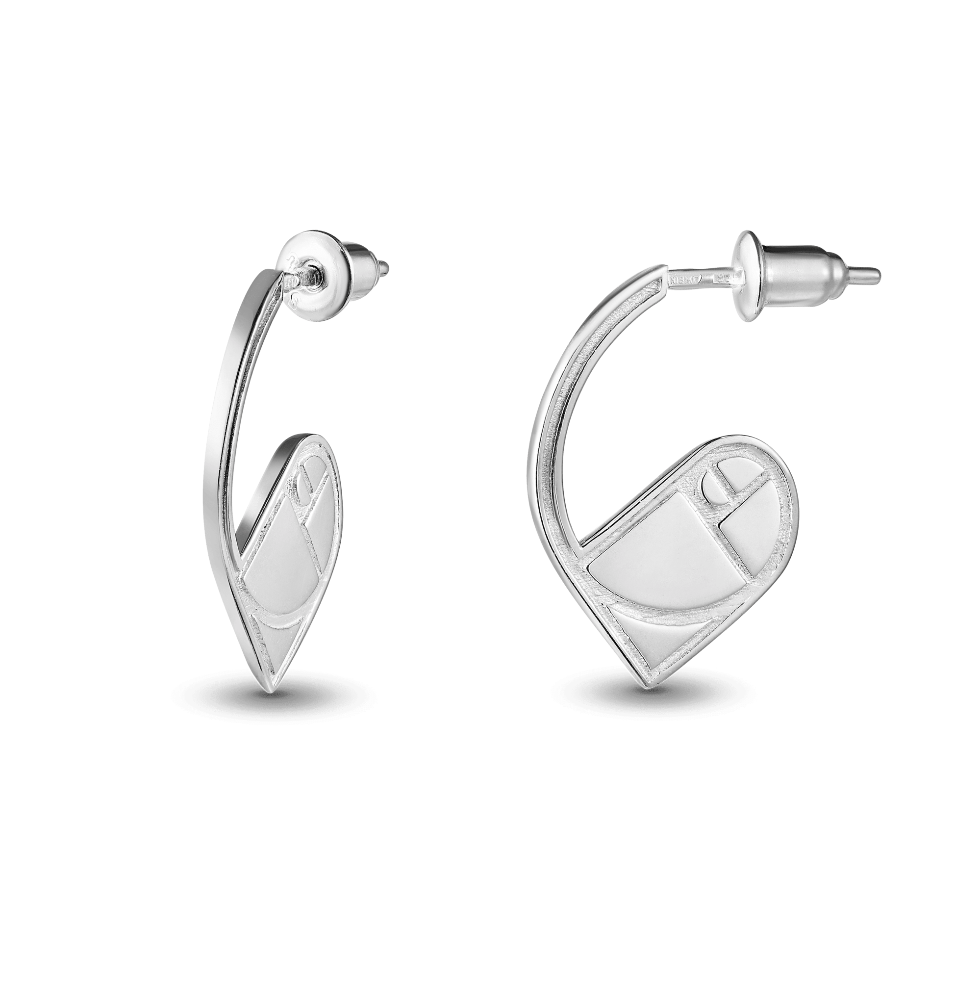 INFANTA Cерьги хупы Золотое сечение