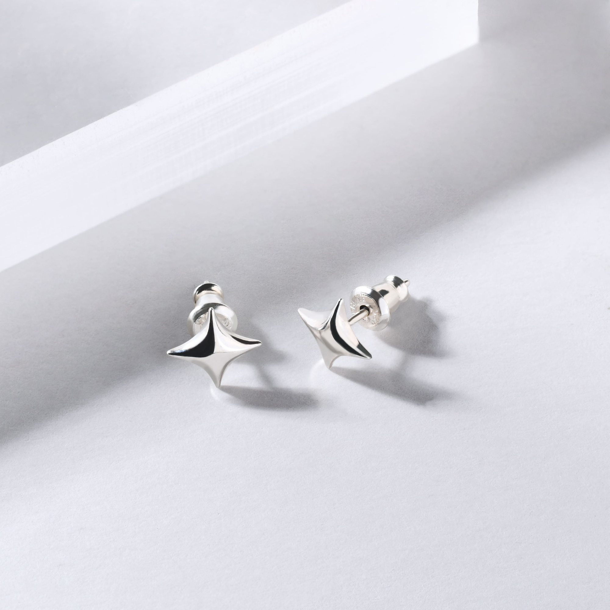 INFANTA Серьги гвоздики Stella granda серебро