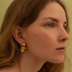 MS. MARBLE серьги Kindness позолота