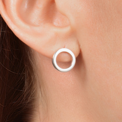 INFANTA Серьги гвоздики Base 8 серебро