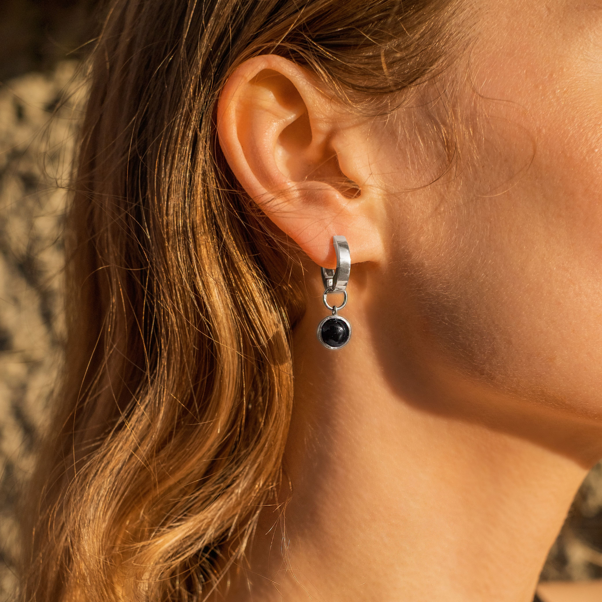 EKATERINA TOLSTAYA Подвесы на серьги с черным агатом