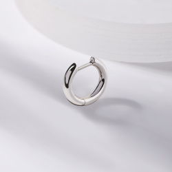 INFANTA Моносерьга Круг - Круг серебро