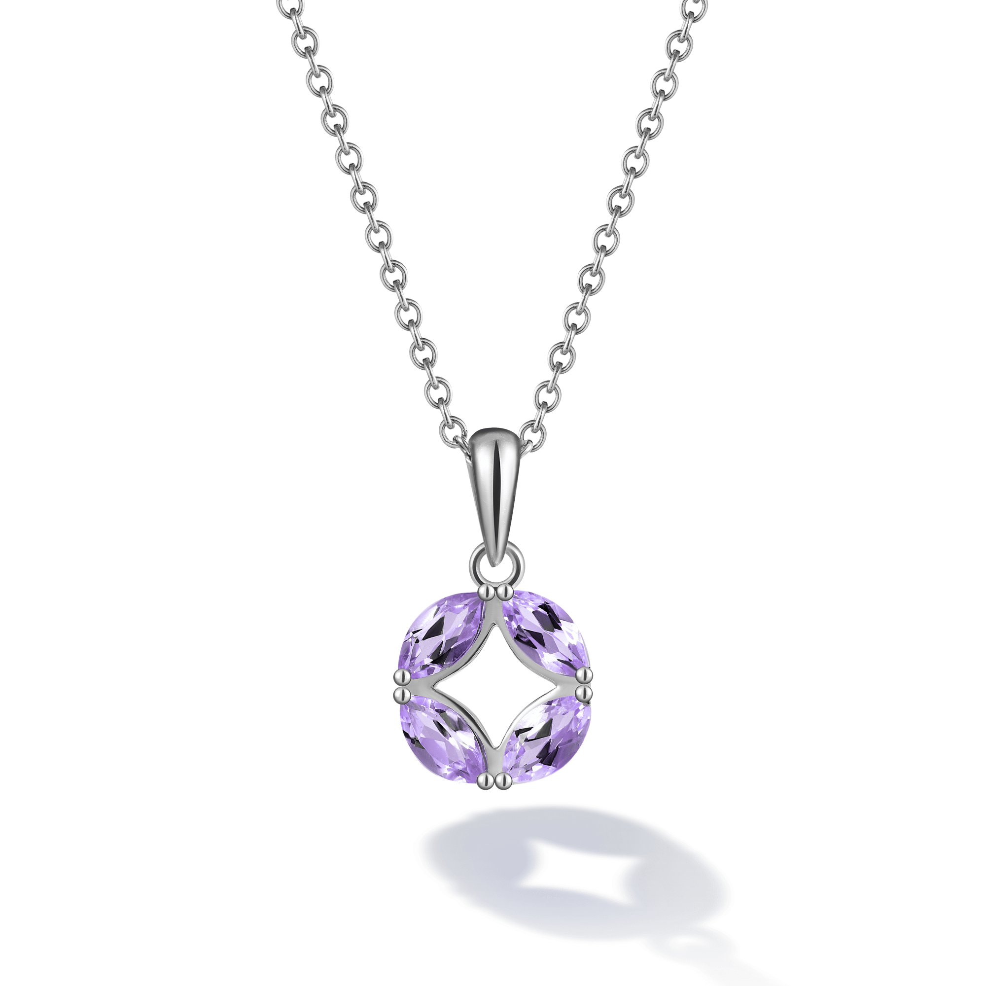INFANTA Кулон Маркизы Principessa Marchese с аметистами в серебре