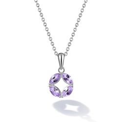 INFANTA Кулон Маркизы Principessa Marchese с аметистами в серебре