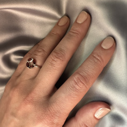 INFANTA Кольцо Principessa Marchesa с гранатами в серебре