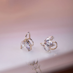 URBAN ISLAND кафф Fianit Two Leaves | Smoky