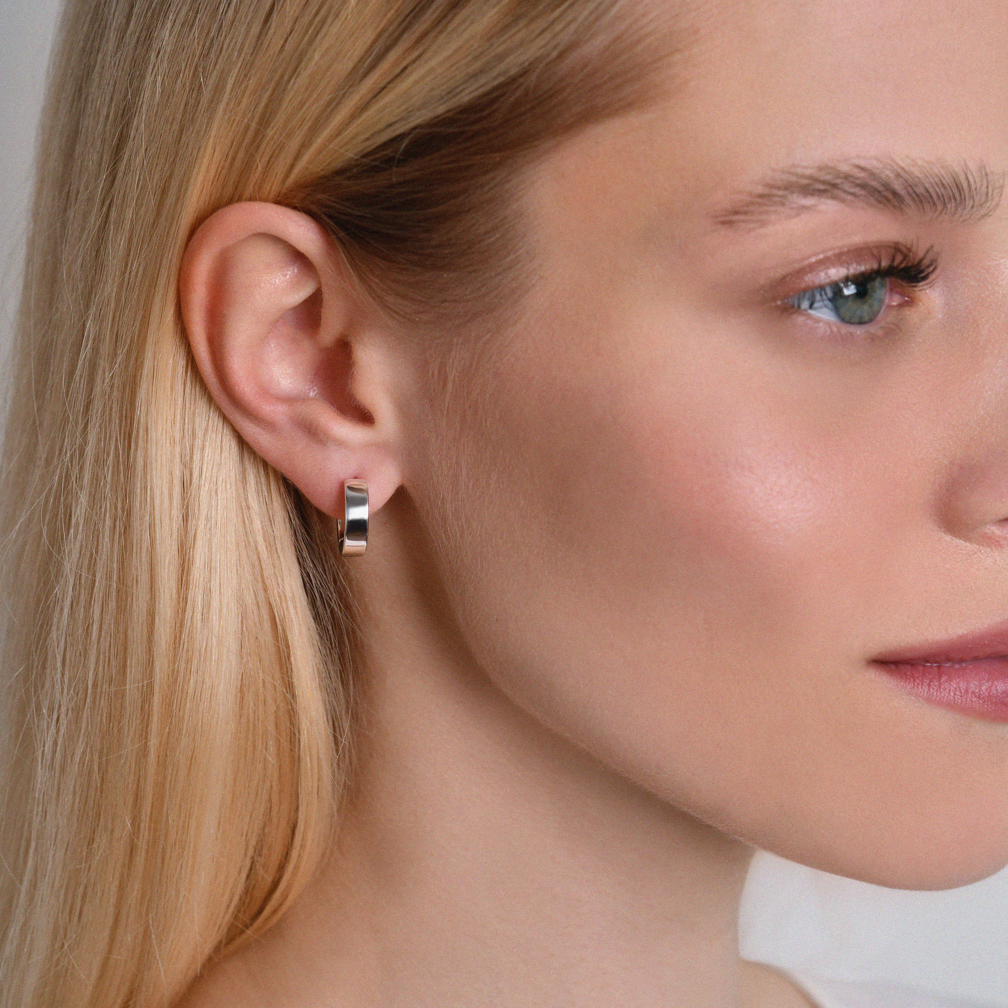 INFANTA Моносерьга Квадрат - Квадрат серебро