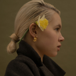 MS. MARBLE серьги Kindness позолота