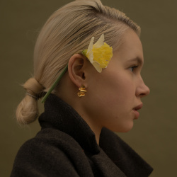 MS. MARBLE серьги Kindness позолота