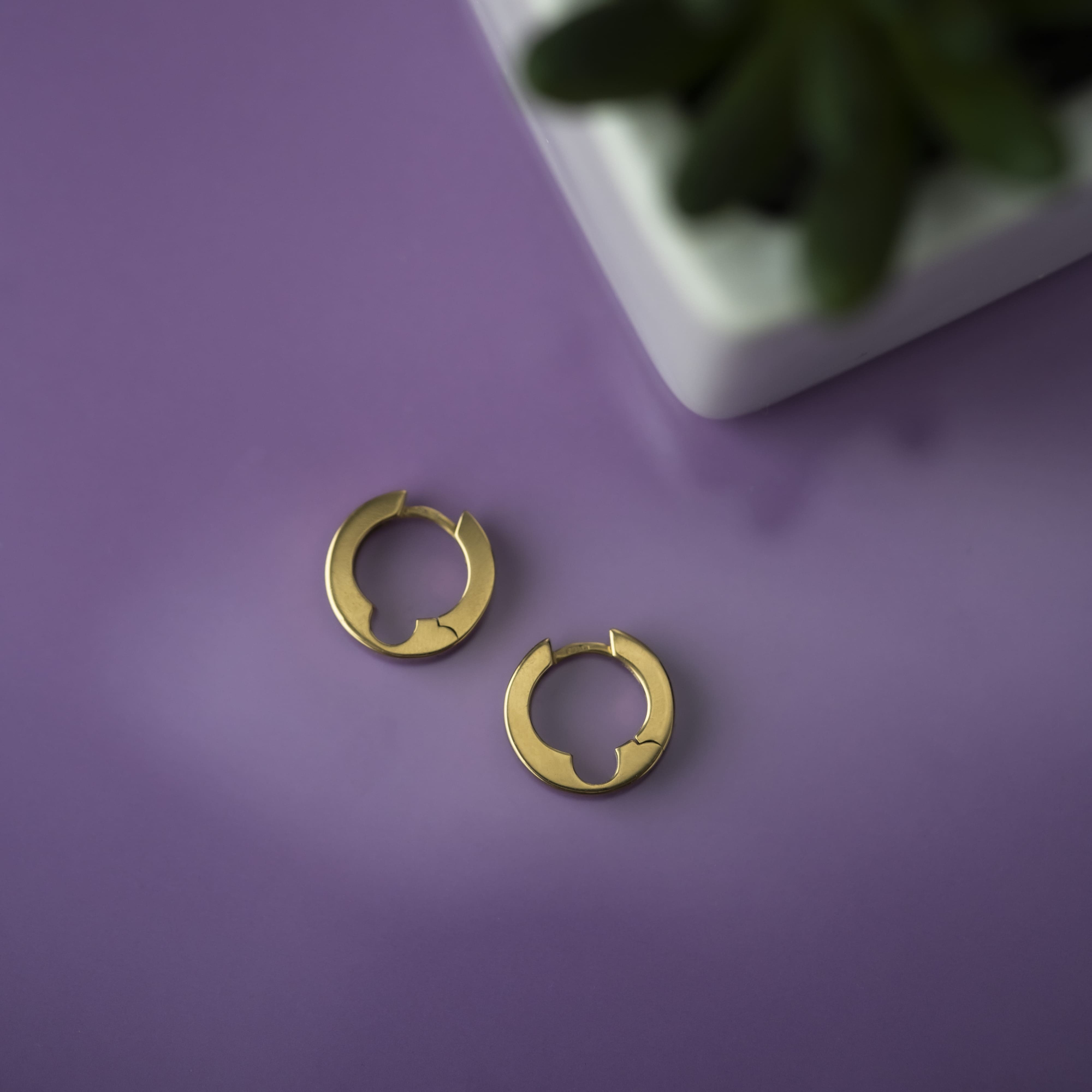 EKATERINA TOLSTAYA Серьги Замочки, позолота