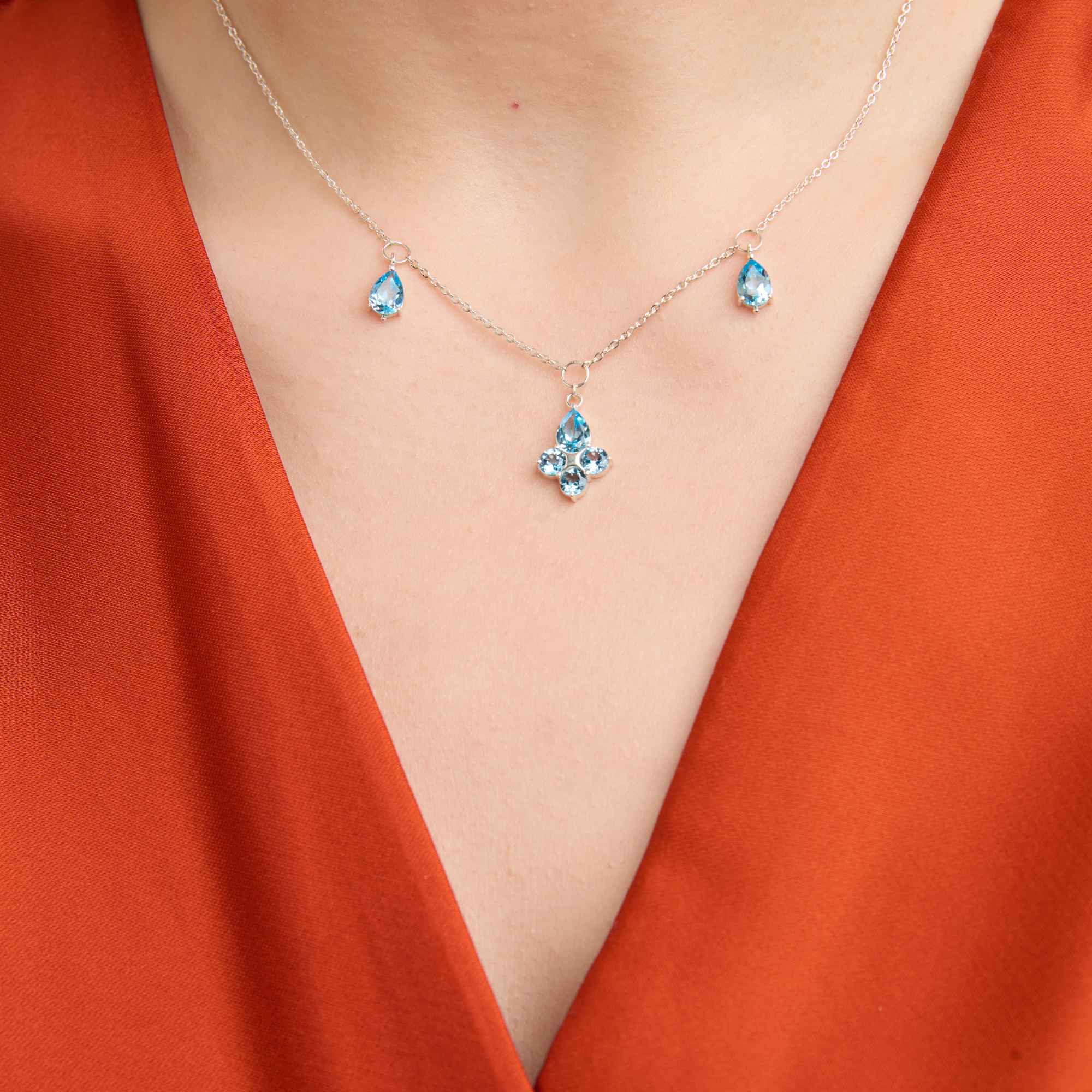 INFANTA Чокер Principessa Giglio с топазами