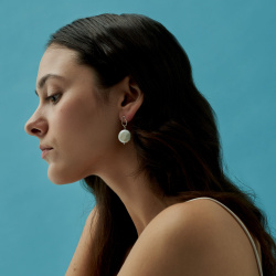 MS. MARBLE серьги Geniality серебро