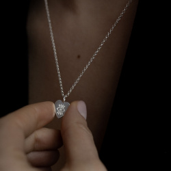 MS. MARBLE подвеска Third eye на цепочке серебро