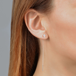 URBAN ISLAND серьга-протяжка Reunion 4mm (1 шт)