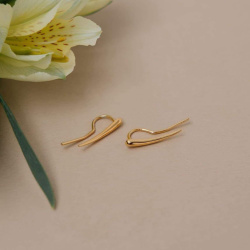 INFANTA Клаймбер Virgola Запятая на левое ухо позолота