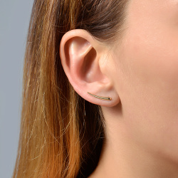 INFANTA Клаймбер Virgola Запятая на правое ухо позолота