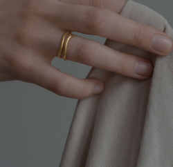 MS. MARBLE кольцо Awakening позолота