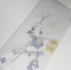 URBAN ISLAND серьга-протяжка Flower Forget Me Not