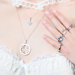 INFANTA Кулон четырехлистник Quadrifoglio