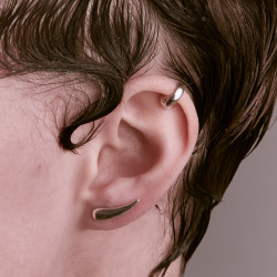 INFANTA Кафф Spirale palla спираль с шариком серебро