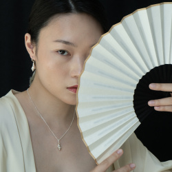 MS. MARBLE серьга Click-S серебро