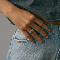 URBAN ISLAND кольцо из бусин Forget Me Not