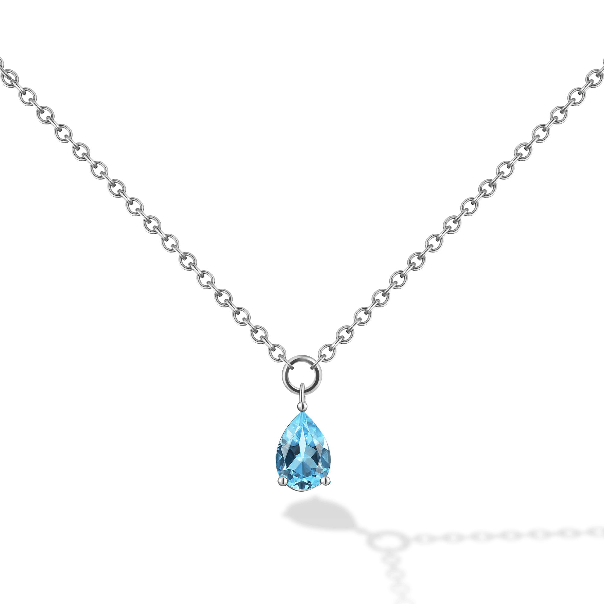 INFANTA Чокер Principessa Goccia c топазом в серебре