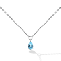 INFANTA Чокер Principessa Goccia c топазом в серебре