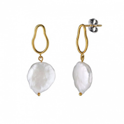 MS. MARBLE серьги Geniality позолота