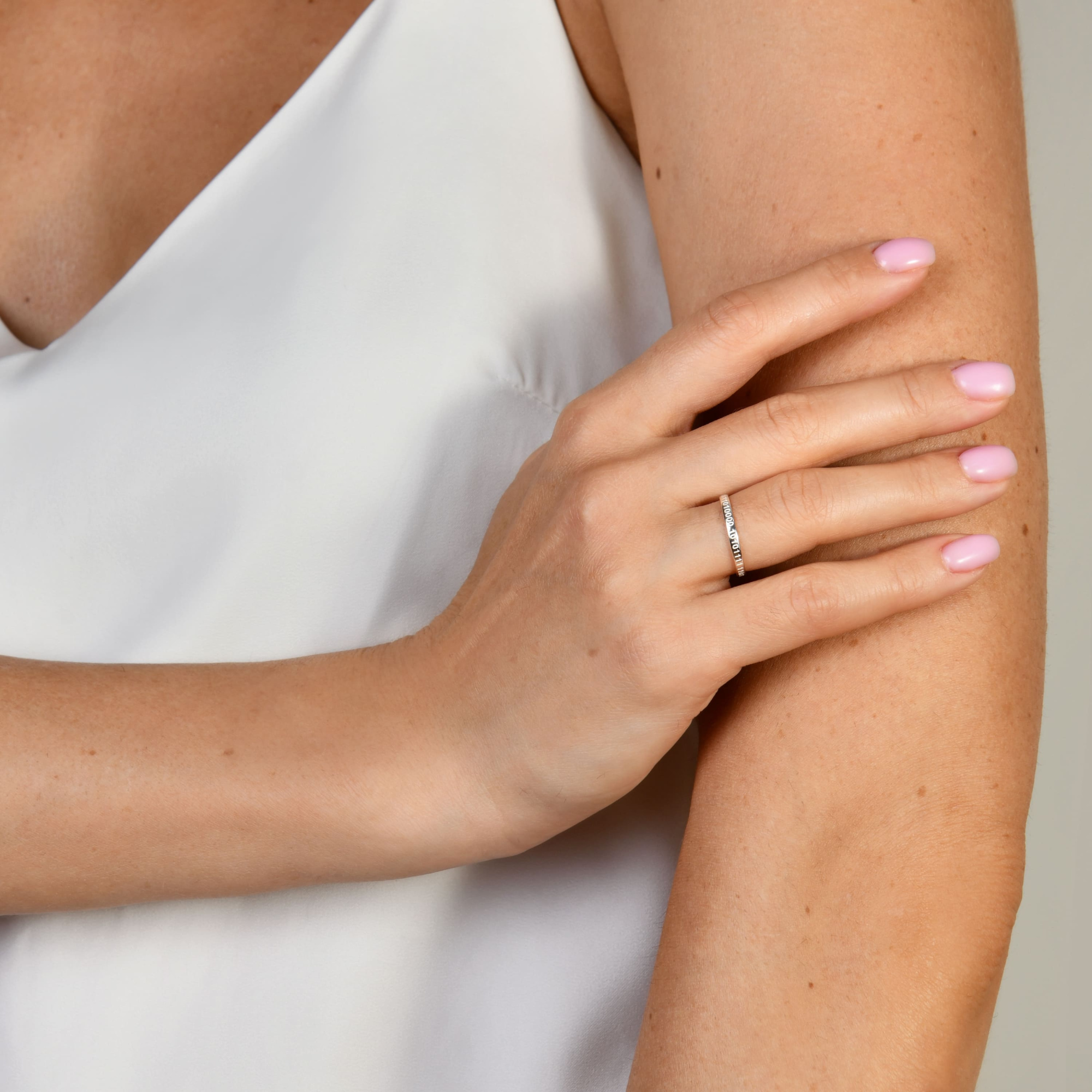 INFANTA Кольцо Бинарный манифест тонкое