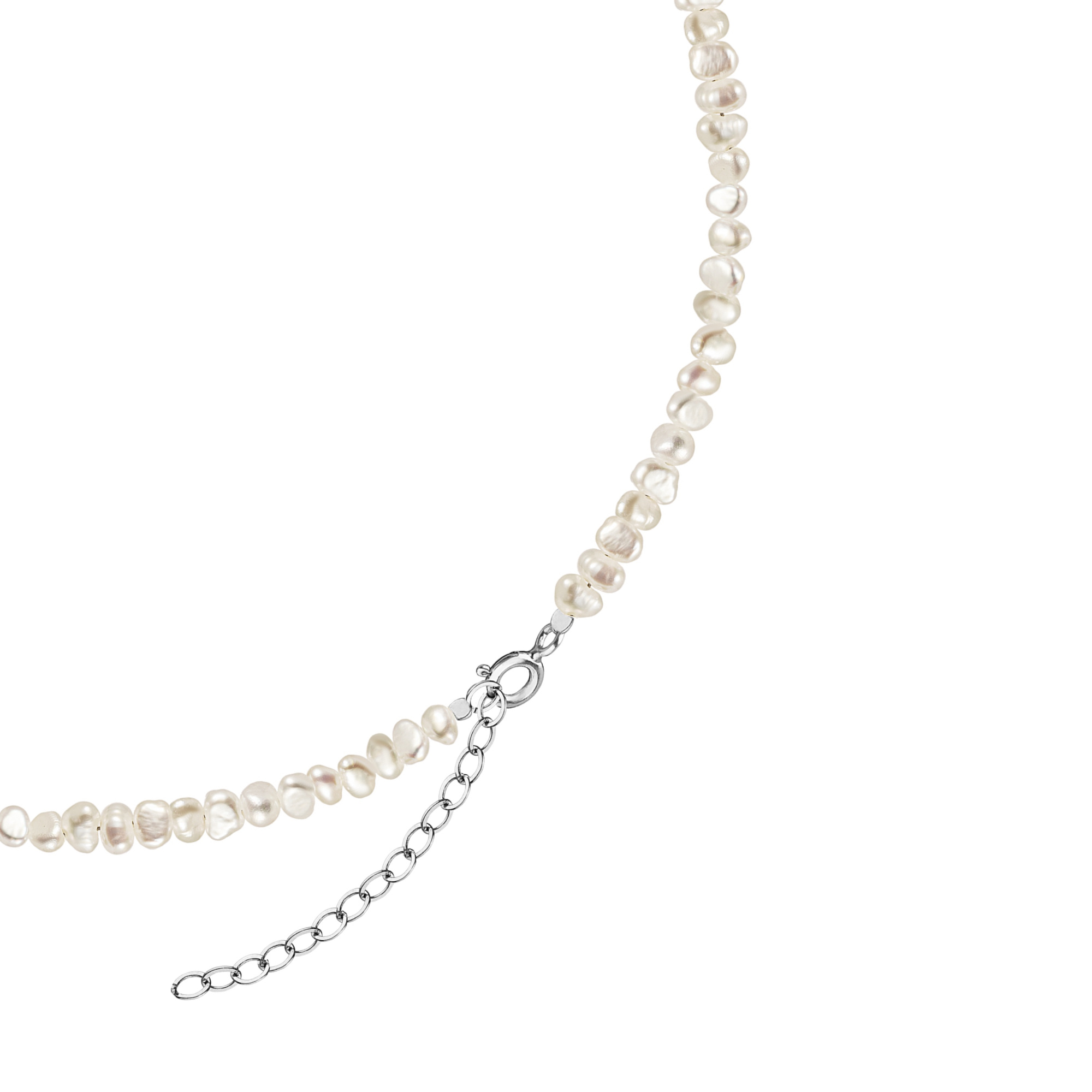 MS.MARBLE Чокер с барочным жемчугом полукруг