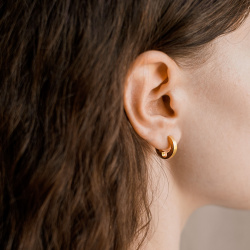 EKATERINA TOLSTAYA Серьги Замочки Сатин, позолота