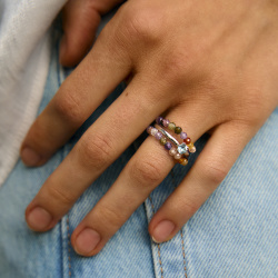 URBAN ISLAND кольцо из бусин Forget Me Not