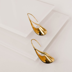 EKATERINA TOLSTAYA Серьги Лепестки, позолота