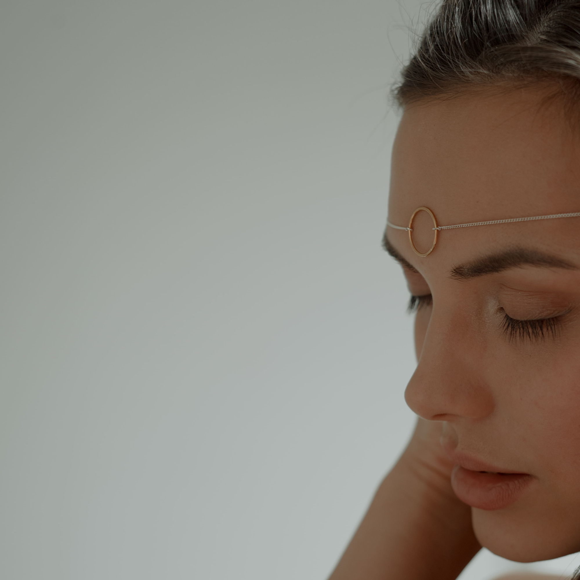 MS. MARBLE подвеска-чокер Karma позолота