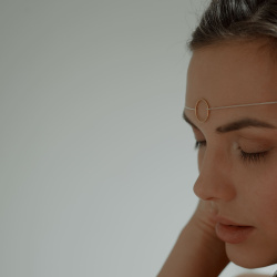 MS. MARBLE подвеска-чокер Karma позолота