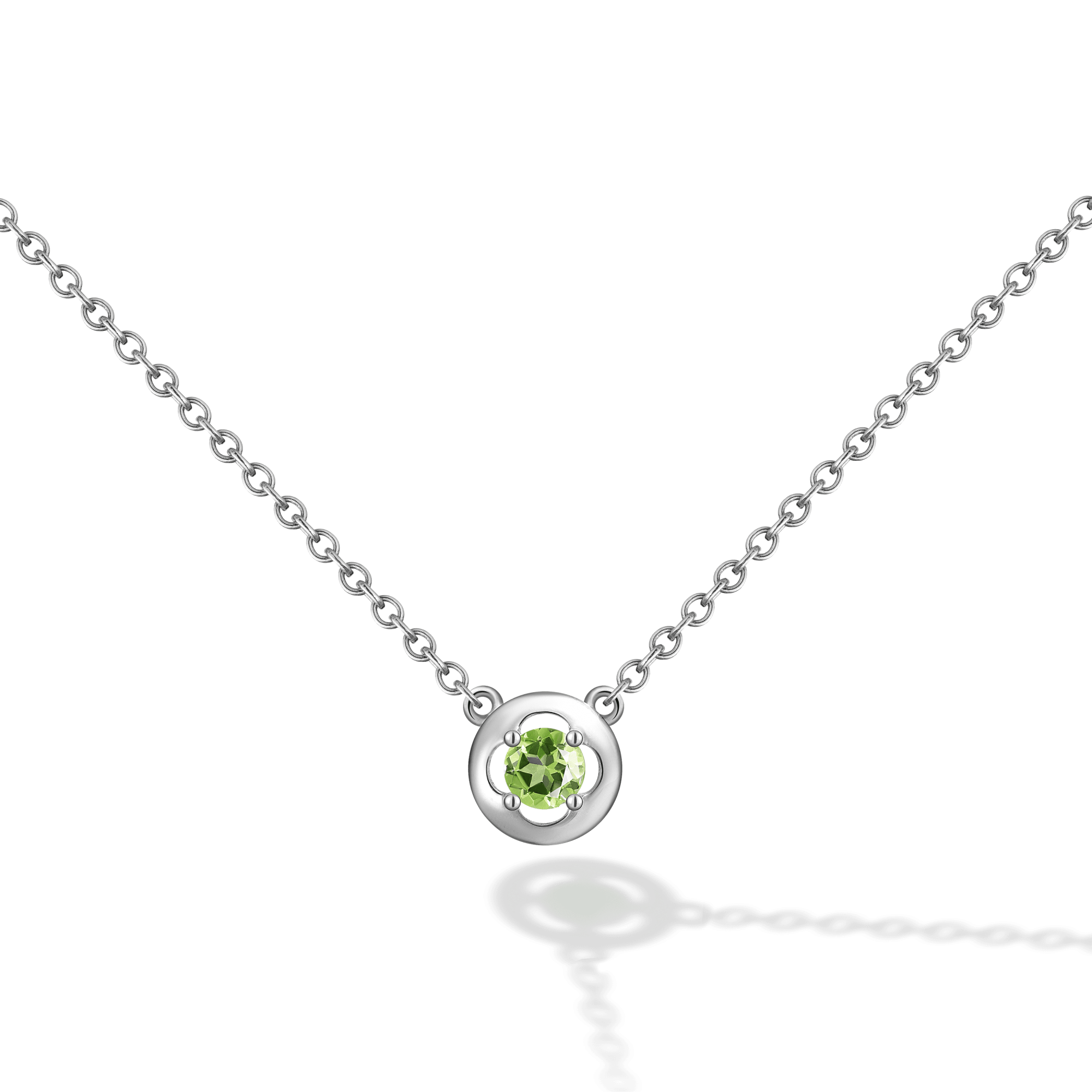 INFANTA Чокер Principessa Cerchio с хризолитом в серебре