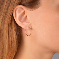 IR Серьги-кольца Конго 20 (позолота)