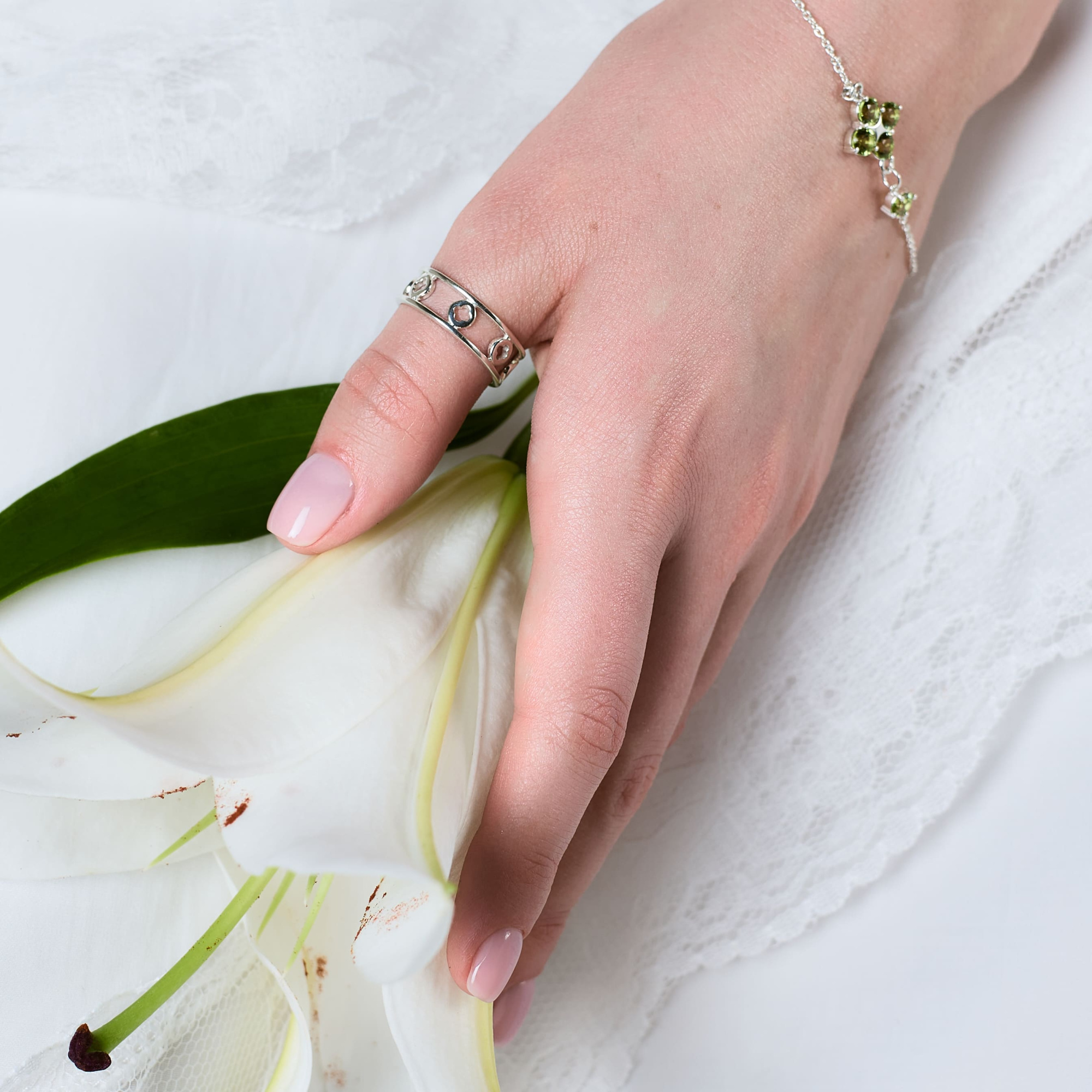 INFANTA Кольцо двойное Principessa Tamburello с топазом