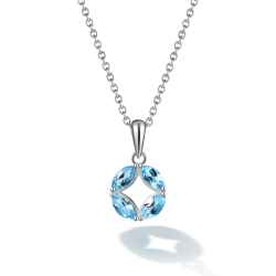 INFANTA Кулон Маркизы Principessa Marchese с топазами в серебре