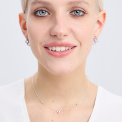 INFANTA Серьги Principessa Marchese с аметистами в серебре